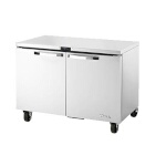 True TUC-48F-HC~SPEC3 - Undercounter Freezer, -10°F, (2) solid doors, stainless steel sides